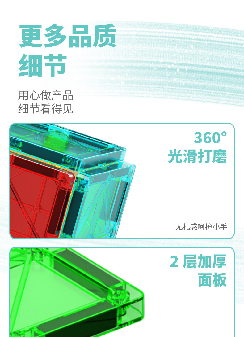 Girls Color Window Magnetic Sheet Kidsren's Zoo Engineering Vehicle City Crane Scene Strong Magnetic Refill Kidsren's Puzzle