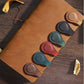 European-Style Retro Genuine Leather Magnetic Bookmarks, Creative Magnetic Planner Markers, Student Reading Page Clips, Magnetic Bookmarks