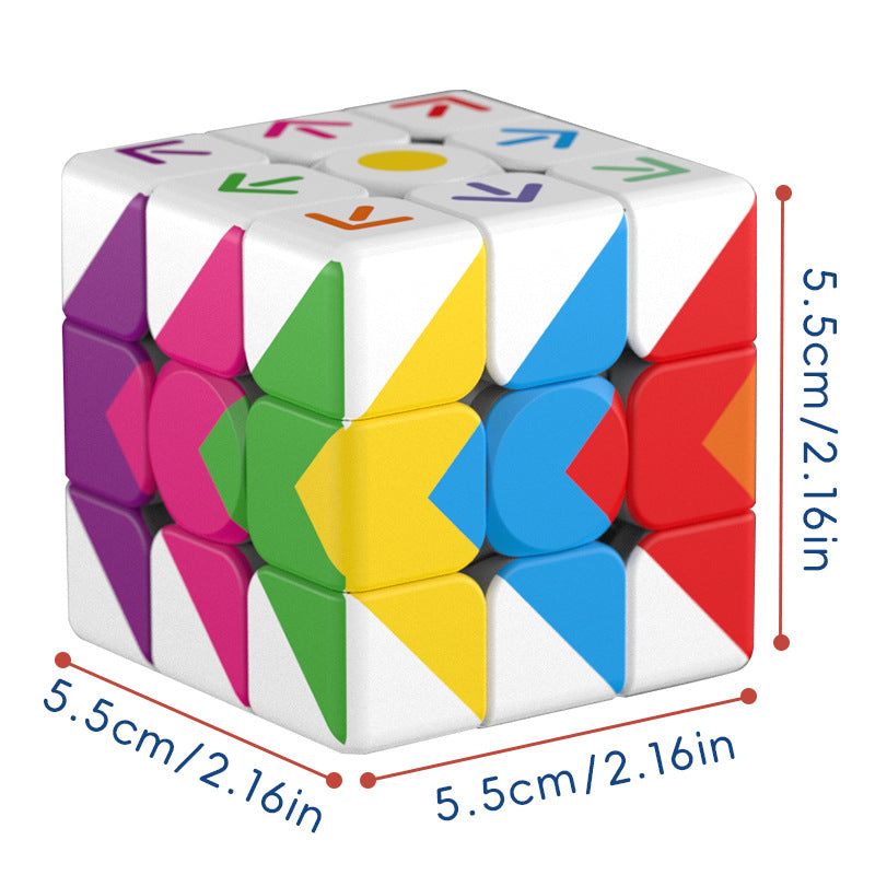 Cross-Border Uv Printed Personalized 3X3 Cube Square Network 3X3 Arrow 3X3 Tic-Tac-Toe Cube Wholesale