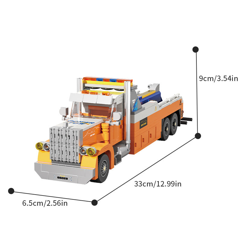 Cross-border engineering series truck city bus transport vehicle combined with small particle building blocks children's educational enlightenment toys