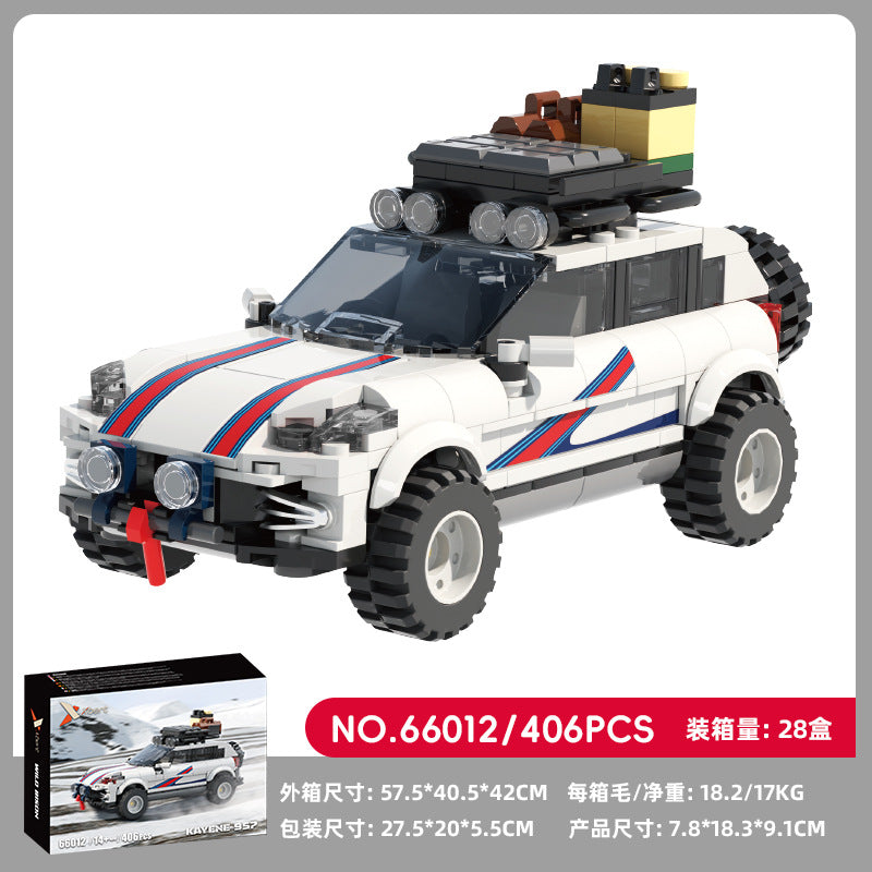 Cross-border engineering series truck city bus transport vehicle combined with small particle building blocks children's educational enlightenment toys