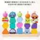 Children's Beaded Column Puzzle Educational Toy Intelligence Box Wooden Shape Matching Baby Geometric Shape Recognition