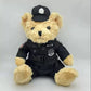 Police Bear Doll Plush Toy Cute Fireman Police Officer Reflective Riding Clothes Gift Traffic Police Bear Doll
