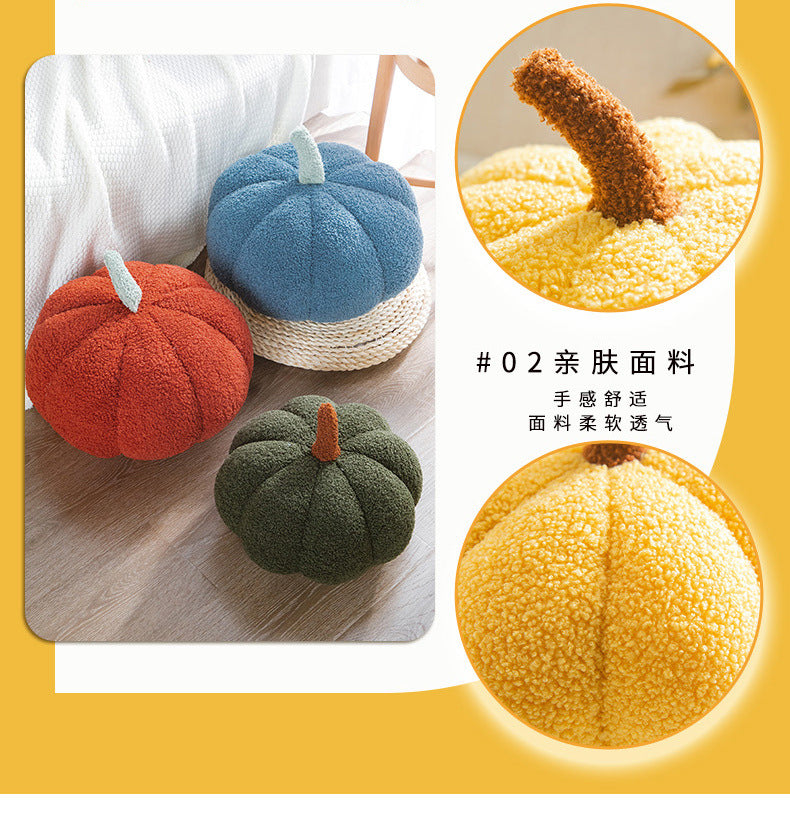 Ins Girly Heart Pumpkin Pillow Creative Special-Shaped Sofa Cushion Halloween Decoration Plush Toy Nap Pillow