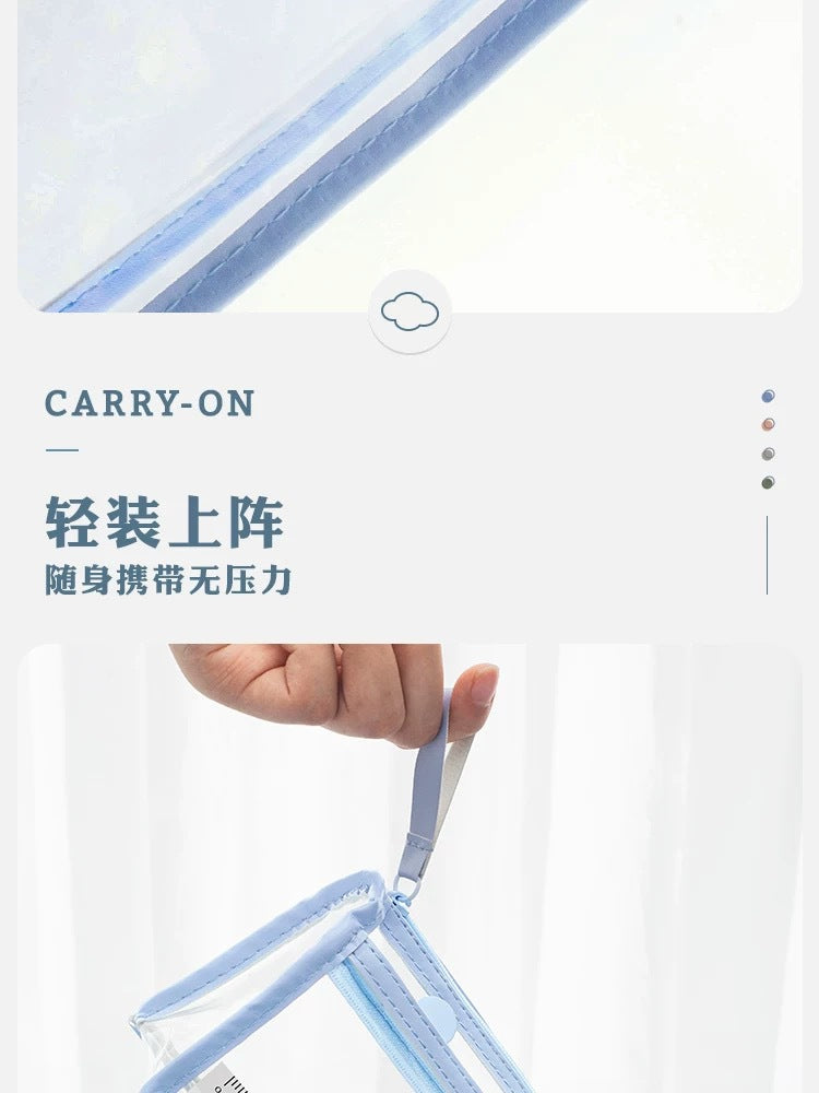 Transparent Pencil Case for Exams, Simple Pencil Bag for High School Students, Large Capacity Pvc Pencil Case in Stock