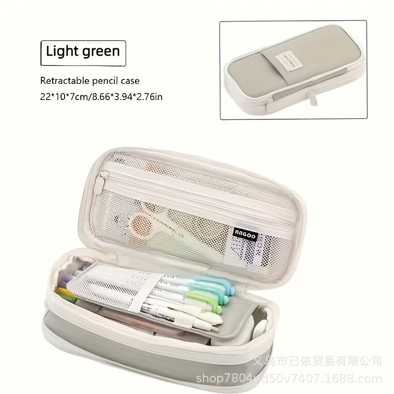 Oxford Cloth Large-Capacity Double-Zipper Multi-Layer Pencil Case Multi-Functional Stationery Box for Primary and Secondary School Students in the Back-To-School Season Wholesale from Manufacturers