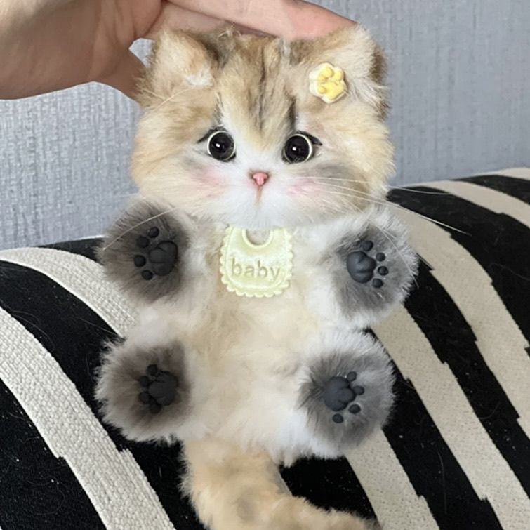 Twisting Stick Kitten DIY Material Pack Casual Style Cute Stuffed Toy for Girls Birthday Gift Bag Pendant