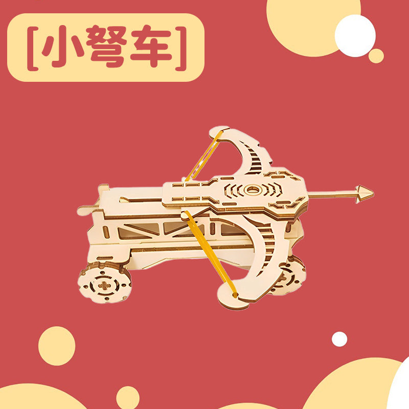 Wooden Rubber Tendon Gun Educational Toys Assembled 3d Puzzle Model Wooden Blocks Desert Eagle CSgo Game Same