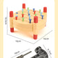 Cross-Border New Nail Knocking Toy Kidsren's Play House Manual Brain Double-Sided Hammer Nail Nail Educational Enlightenment Toy
