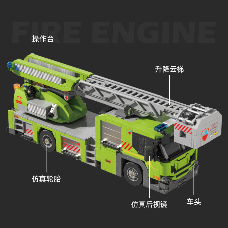 Cross-border engineering series truck city bus transport vehicle combined with small particle building blocks children's educational enlightenment toys