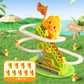 Children's Electric Little Duck Climbing Stairs Educational Toys Little Yellow Duck Sliding Track Baby Head-up Training 1-3 Years Old
