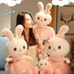 Rabbit Doll Plush Toy Cute Birthday Gift Girl's Pillow Soothing White Rabbit Doll Children's Doll