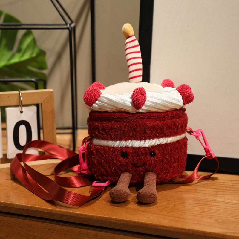 British jelycat Harold Cherry Cake Plush Toy Comfort Doll Pillow Doll Birthday Gift for Women