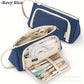 Oxford Cloth Pencil Case with Large Capacity and Multi-Layer Design, Stationery Box for Primary and Secondary School Students, High Aesthetic Value, Simple and Waterproof, Direct from the Source Factory