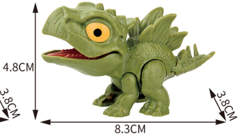 Cross-border Hot Finger-biting Dinosaur Toy Finger-biting Dinosaur Pterosaur Model Joint Movable Mini Dinosaur Gashapon Machine