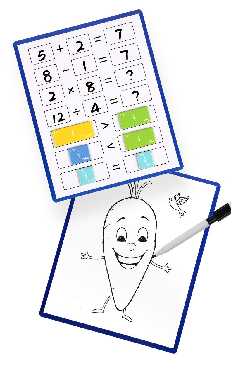 Magnetic Fraction Disk Demonstrator Numerator and Denominator Cognitive Addition and Subtraction Operation Third Grade Primary School Mathematics Teaching Aids Toys