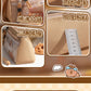 Holiday Kapibara Transparent Pencil Case Large Capacity Stationery Box Student Cartoon Pencil Case New Stationery Bag