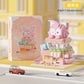Compatible with Lego City Architecture Street View Hamburg Coffee Flower Shop Small Shop Building Blocks Children's Educational Toys Gifts