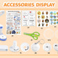 Emblem machine bar making machine manual badge machine three-in-one children's badge machine homemade refrigerator magnets diy toys