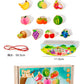 Beaded Balance Building Blocks Animal Traffic Fruits and Vegetables Rope Stacked High Children's Educational Early Education Wooden Toys