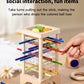 Wooden Kidsren's Stick Insertion Game Baby Draw Stick Color Cognitive Pitching Montessori Family Interactive Toy