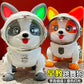 Electric intelligent robot dog learning to speak puzzle early education Corgi dog singing and dancing children's toy dog gift wholesale