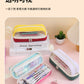 Large-Capacity Durable and Washable Student Stationery Oxford Cloth Storage Bag Transparent Square and Round Pencil Bag Multi-Layer Portable Pencil Bag