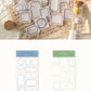 Sugar poem label note book time recorder original retro literature DIY material decoration base note paper