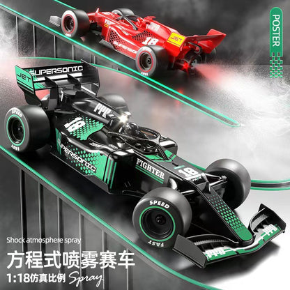 Remote control car Formula F1 high-speed racing rechargeable sprayable electric drift car children's toys gifts wholesale