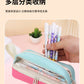 Large-Capacity Durable and Washable Student Stationery Oxford Cloth Storage Bag Transparent Square and Round Pencil Bag Multi-Layer Portable Pencil Bag