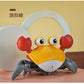 Cross-border Children's Induction Electric Crab Baby Charging Luminous Music Crawling Escape Escape Obstacle Crab Toy