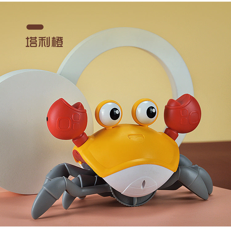 Cross-border Children's Induction Electric Crab Baby Charging Luminous Music Crawling Escape Escape Obstacle Crab Toy
