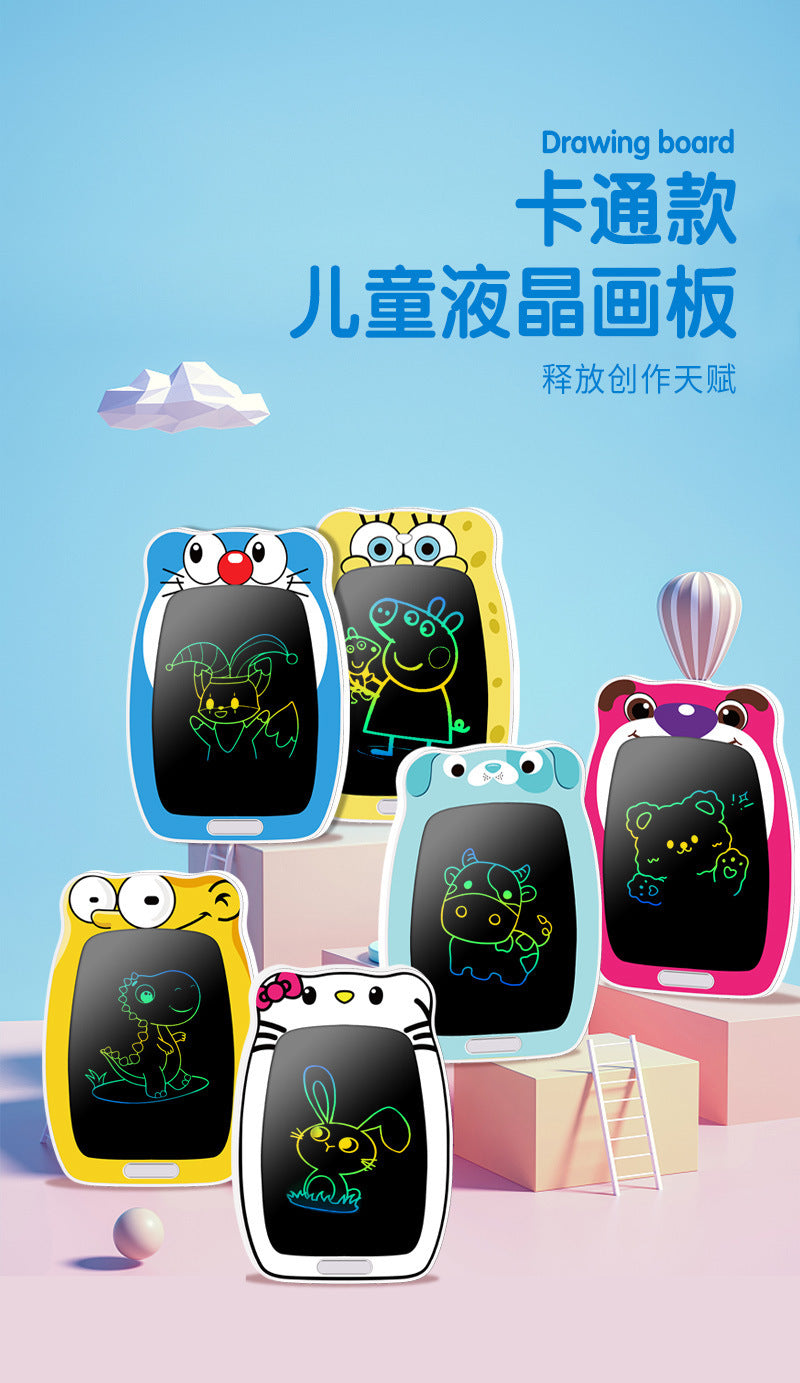 New cartoon children's eye protection LCD liquid crystal handwritten electronic message board students small blackboard graffiti drawing board