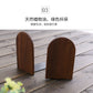 Japanese Style Simple Wooden Book Stand Creative Black Walnut Wood Thickened Bookshelf Bookend Student's Solid Wood Bookend Logo