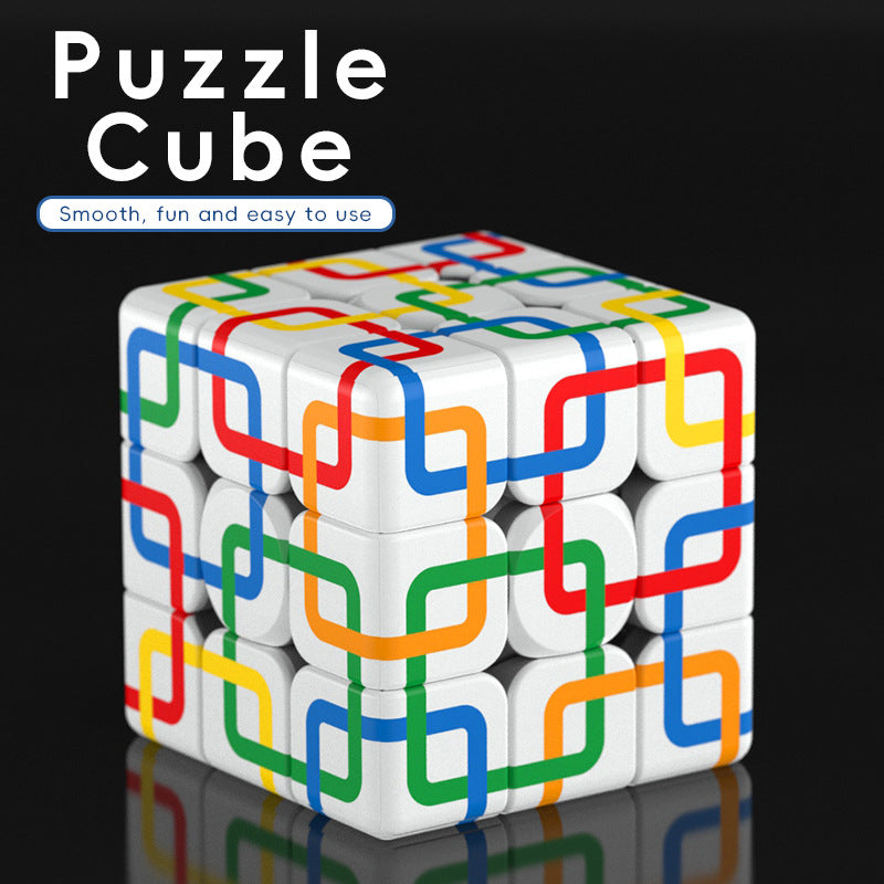 Cross-Border Uv Printed Personalized 3X3 Cube Square Network 3X3 Arrow 3X3 Tic-Tac-Toe Cube Wholesale