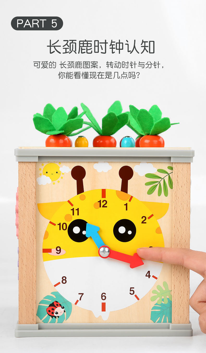 Children's Educational Bead Toys Kindergarten Students Early Education Matching Montessori Teaching Aids Shape Cognitive Beaded Treasure Box