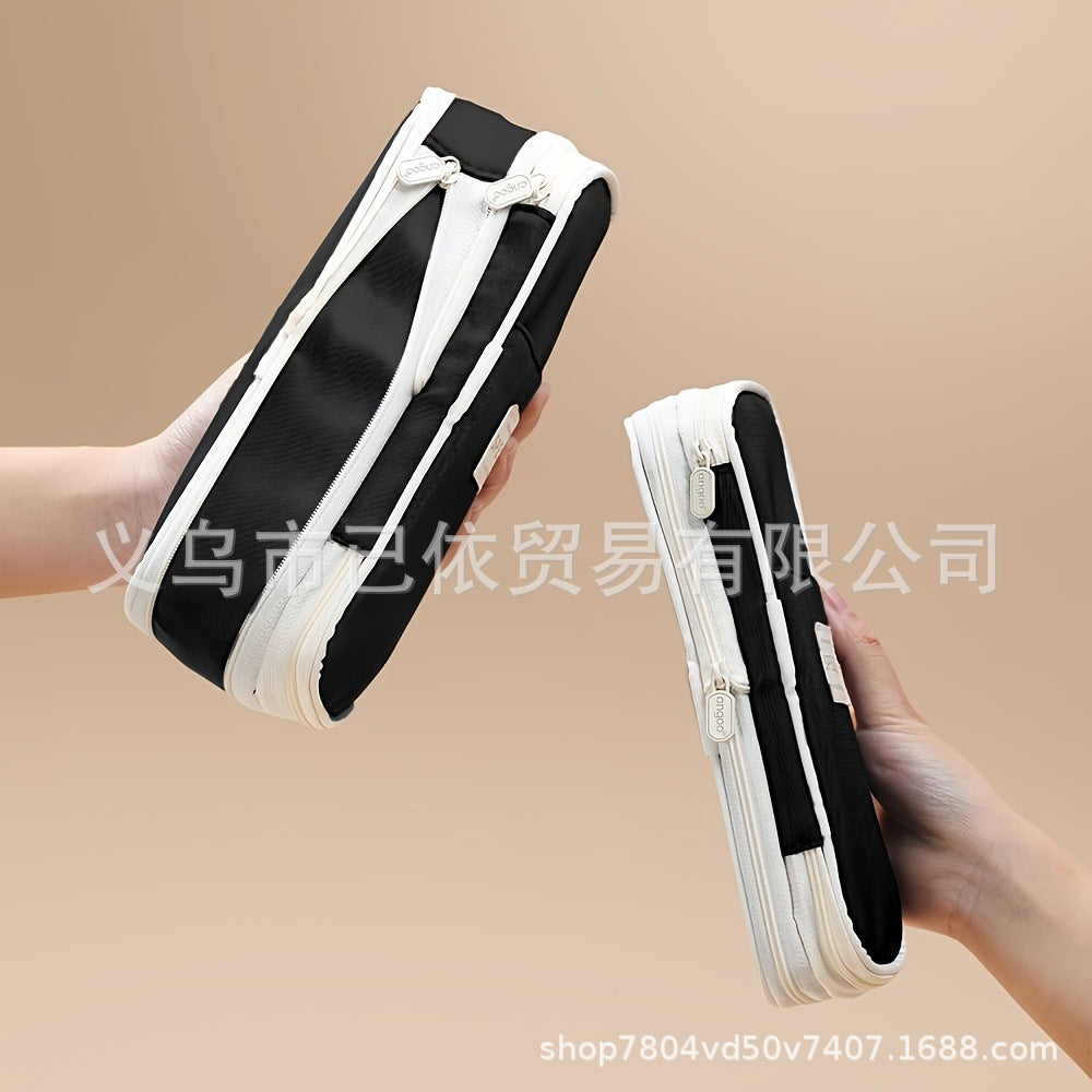 Retractable Pencil Case, Super Large Capacity, Multifunctional Stationery Box, Portable Foldable Storage Bag for Primary and Secondary School Students, Specially Designed for Exams