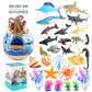 submarine marine life model jurassic dinosaur world simulation animal model blind box egg ornaments suit