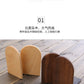 Japanese Style Simple Wooden Book Stand Creative Black Walnut Wood Thickened Bookshelf Bookend Student's Solid Wood Bookend Logo