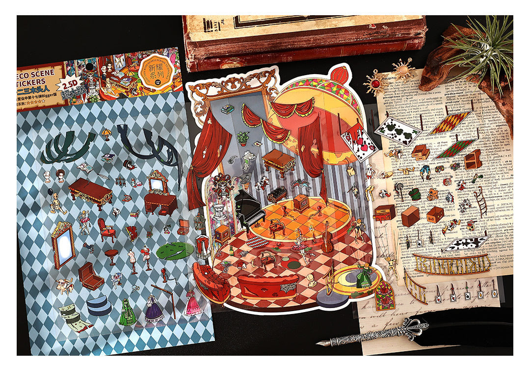 Infeel.Me Extra Large Scenery Stickers Today's Business Hours Open - Part Twelve DIY Journal Scene Stickers