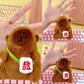 Cross-Border Capybara Mascot Backpack Small Pendant Keychain Chinese Style Zodiac Pendant Couple Ugly Doll