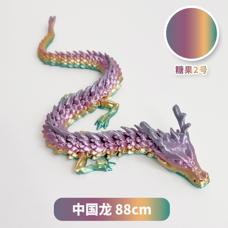 3D printing Chinese dragon dragon handicraft ornaments hand-made activities joint dragon toys cross-border manufacturers wholesale customization