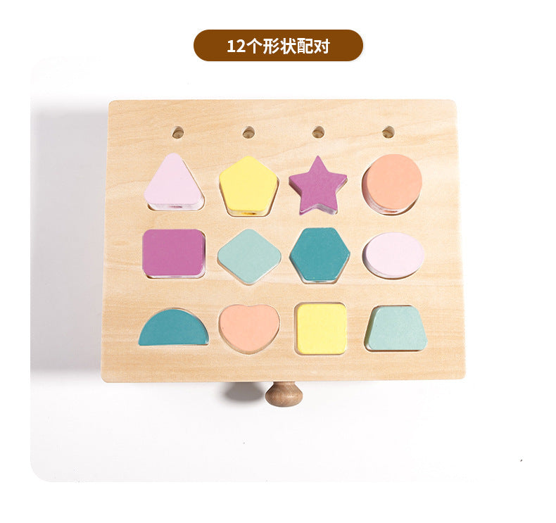 Montessori Classification Early Education Coin Box Baby Color Cognitive Shape Building Blocks Matching Teaching Aids Baby Educational Toys