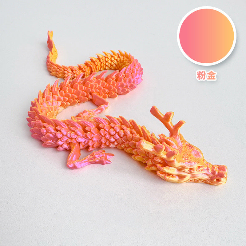 3D printing Chinese dragon dragon handicraft ornaments hand-made activities joint dragon toys cross-border manufacturers wholesale customization