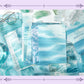 Light-Picking Water Ripple Material Paper Sunlight Floating Shadow Series Ins Collage Hand Account Background Paper Decoration Small Fresh Cross-Border