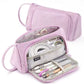 Corduroy Simple Large-Capacity Pencil Bag for Junior High School Students Small Fresh Canvas Pencil Bag Multi-Functional Storage Stationery Bag