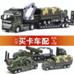 English packaging cross-border children alloy car vehicle trailer fire truck tank excavator pull back toy car