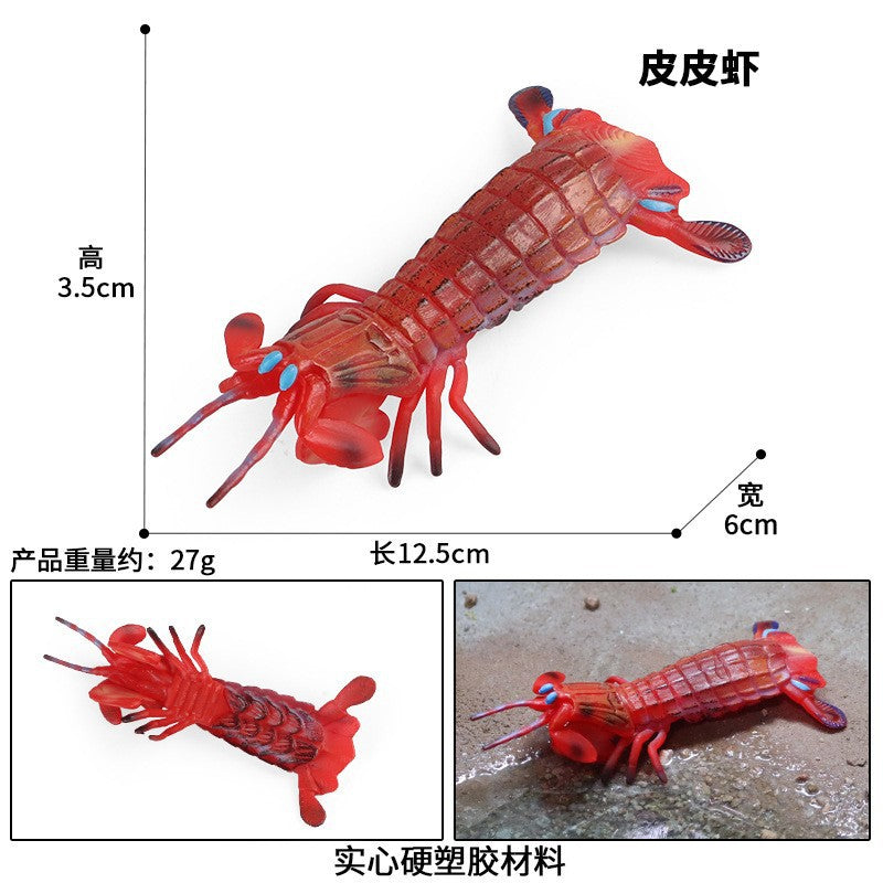 Cross-border toy marine life simulation lobster marine animal model submarine toy doll decoration plastic