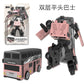 BKK alloy deformation robot train high-speed rail engineering bus dinosaur green leather train King Kong BKK children's toys