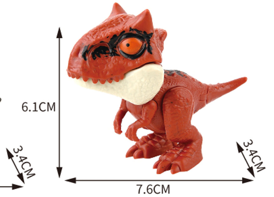 Cross-border Hot Finger-biting Dinosaur Toy Finger-biting Dinosaur Pterosaur Model Joint Movable Mini Dinosaur Gashapon Machine